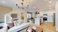 ***This photo was taken from the Grisham model home in Adams Preserve***  Open-concept layout