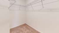 ***This photo was taken from the Grisham model home in Adams Preserve***  Owner's Walk-In Closet