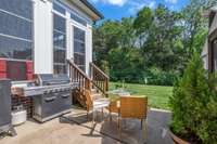 There is a patio for your grilling needs!