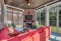 This has to be one of my favorite Sun Rooms.  Current owners Added Ez Breeze Windows that allow this room to be used year round.  Although this room does not have Hvac the sellers use it year round.  The private backyard creates relaxing afternoons.