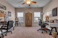 Home office on the second floor or craft room.  This room would also be a great exercise room.  Easy to close off with custom barn doors.