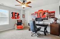 Bedroom #3 is being used as a home office - it offers great natural light and a large closet, making it ideal for use as an office or bedroom.