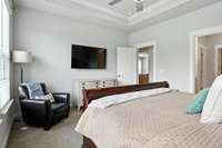 Oversized room allows for relaxing and unwinding.