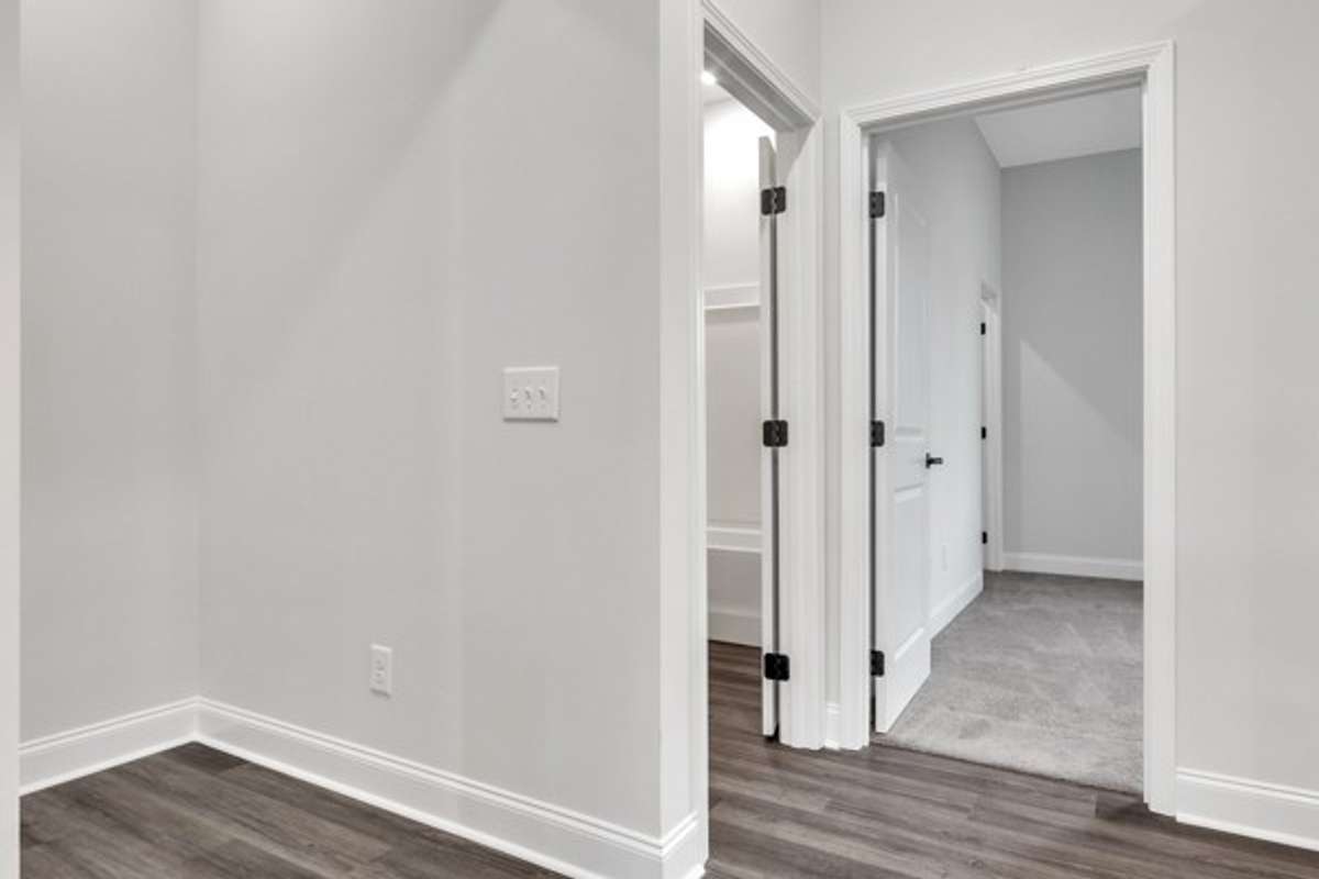 At the top of the 2nd floor landing guest bedroom and bath are just to the left.