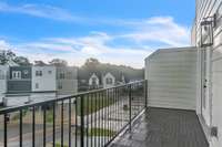 A look back toward french doors in 2nd guest bedroom.