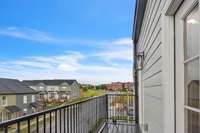 A great view back through the shops and neighborhood.