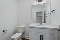 half bath downstairs on main level
