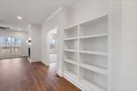 Custom built-in shelves
