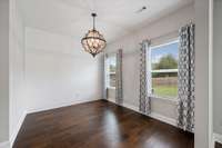 Shiplap accent wall in your dining room.