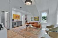 Upstairs den is located between Bedrooms #2 and #3