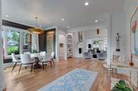 Entry, Dining and Living Room