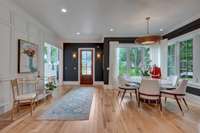 Entry foyer with hidden Christmas Tree closet - guess where it is?