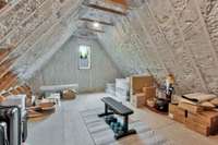Spacious unfinished attic ready for your personal touch