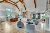 Living, kitchen and entry
