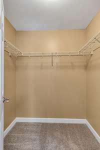walk in closet in secondary bedroom