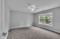3rd bedroom up with new carpet and walk in closet