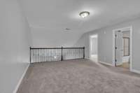 upstairs bonus overlooking great room. New carpet