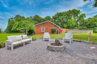 Another view of firepit