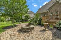 This impeccable patio is massive and has a variety of options for use.