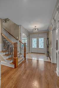A  stunning view of the foyer.