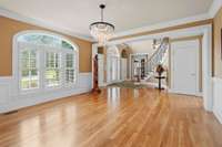 Dining room off foyer
