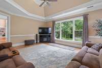 Family room off kitchen