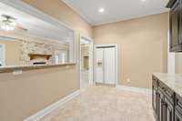 Basement kitchenette