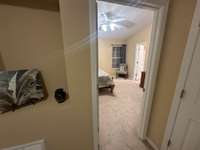Bedroom 1 measures in at 13x14, carpeted with 2 great windows for natural lighting.