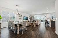 Large open floor plan with plenty of space for entertaining.