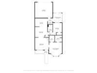 Floor plan including screened porch area.