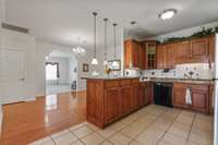 This is a view from the garage entry.  Bring in the groceries from the garage with just a few steps.