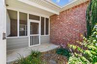 Garden area just outside the screen porch and include privacy fencing.
