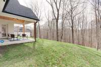 The gentle slope of the land away from the home ensures that flash flood waters will never be entering your doors!