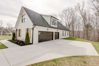 Even the garage doors on this home are elegant!