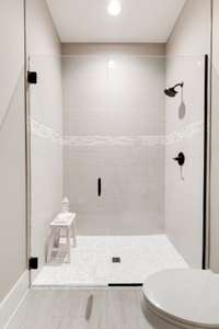 Older guests will appreciate the zero-step entry shower, which is rarely found even in primary bathrooms!