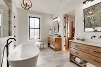 Flooded with natural light, yet private.