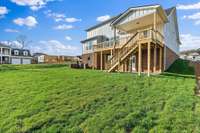 Large back yard