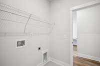 Laundry on the main level