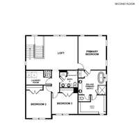 The 2nd floor features a loft that is the perfect space for a home theater, game room or secondary living space. The Owner's Suite includes a tiled shower, separate soaking tub and a large walk-in closet.