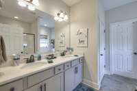 Owners Bathroom with 2 sinks