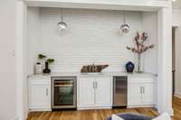 Upstairs wet bar