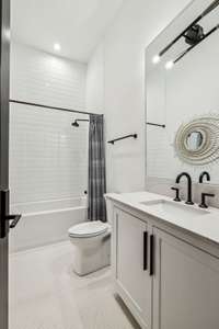 Basement level full bath