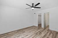 Primary main level with large bathroom and walk-in closet