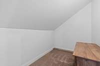 Another angle of upstairs storage/office space