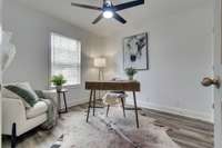 Second first floor bedroom perfect for an office with its own bathroom and walk-in closet