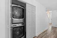 Washer and dryer downstairs near primary - washer and dryer remain