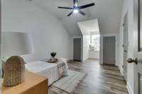 Huge third bedroom upstairs with window seat