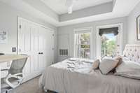 Large guest bedroom with access to the private balcony