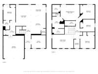 The floor plan shows the exceptional layout of this home! 5 bedrooms, 3 full bathrooms with a main-level suite, bespoke home office and a large upstairs bonus room!