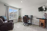 Bedroom 5 being used as a home office.
